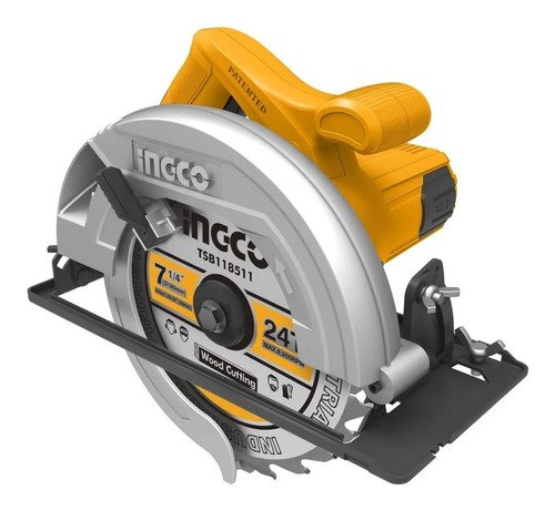 Sierra Circular Eléctrica Ingco Professional 1400w 185 Mm Color Naranja/Negro Frecuencia 50
