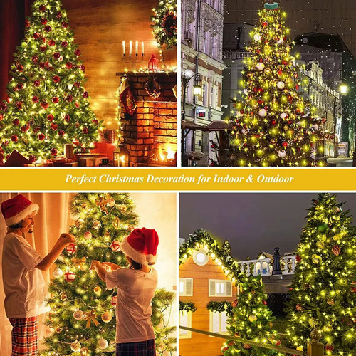 Cadena De Luces Para Árbol De Navidad Con 8 Modos