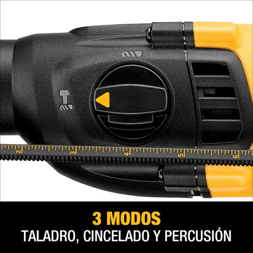 Imagen 7 de 11 de Rotomartillo electroneumático DeWalt D25260K amarillo y negro frecuencia de 50Hz/60Hz con 800W de potencia 120V
