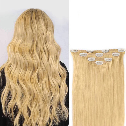 Extensiones De Cabello Humano Real De 14 Pulgadas Con Clip P