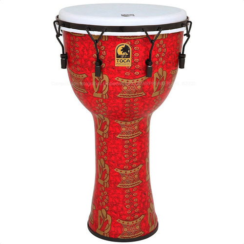 Imagen 1 de 8 de Djembe Madera Toca Freestyle 10 Mecanico Thinker Tf2dm-10t