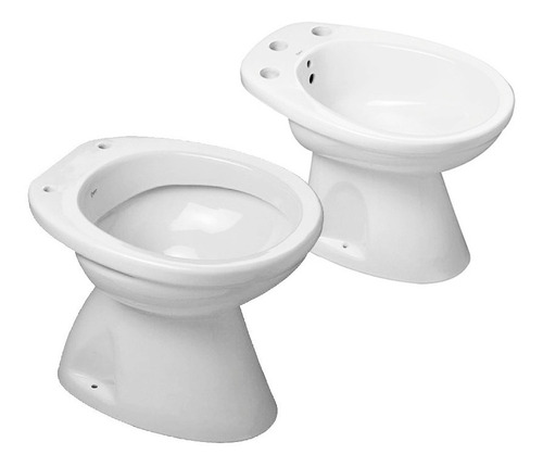 Inodoro Corto + Bidet Roca Capea Italiana Combo Sanitarios