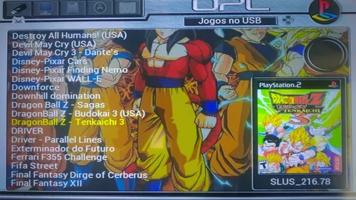 DRAGON BALL Z BUDOKAI TENKAICHI 3 PS2 PLAYSTATION 2 OPL 