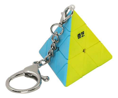 Cubo 3x3 Llavero Qiyi Pirámide Stickerless Speed Cube
