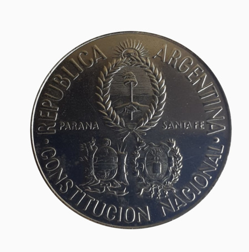 Moneda Argentina 1994 5 Pesos Conmemorativa Constituyente