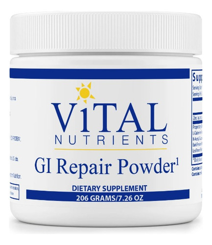 Vital Nutrients | Gi Repair Powder | 7.26oz (206g) | 40 Serv