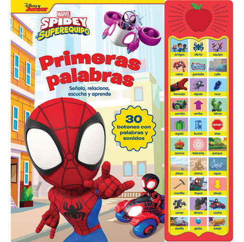 Libro Primeras Palabra Spidey 30 Botones Con Voz Y Sonid ...