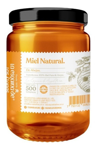 Miel Natural De Abejas "Sin Tacc" - La Esquina De Las Flores - 500 Gr