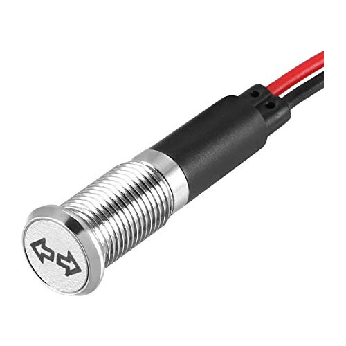 Piloto Salpicadero Luz Cc 12v 8mm Indicador Led Rojo Sh...