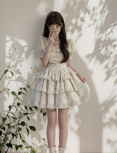Laochuenzhang Vestido Kawaii Sin Género Talle S,m