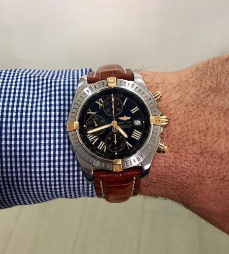 Breitling Chronomat Evolution Ouro & Aço 44mm Completo