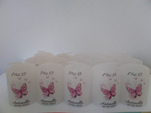 Velas Personalizadas Souvenir Boda Bautismo Comunion