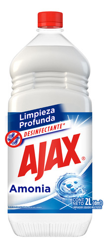 Limpiador Multiusos Líquido Ajax Amonía 2 L