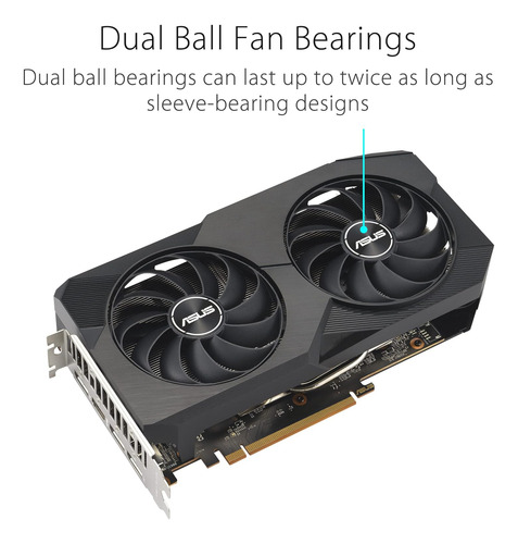 Asus Dual Amd Radeon Rx 6600 8gb Gddr6 Gaming Graphics C...