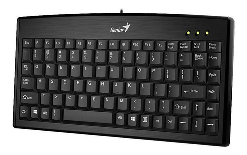 Imagen 2 de 3 de Teclado Genius LuxeMate 100 QWERTY español color negro