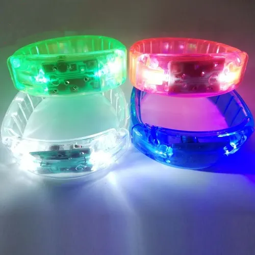 Pulsera Led Audioritmica Brazalete Nuevo Modelo Pack X 10