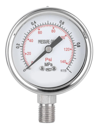 Evtscan 60bf 0 1.0mpa Stainless Steel Pressure Gauge