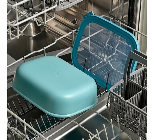 Imagen 2 de 7 de Multi Bowl Cirqula Rectangular Verde Nórdico 1500ml Mepal