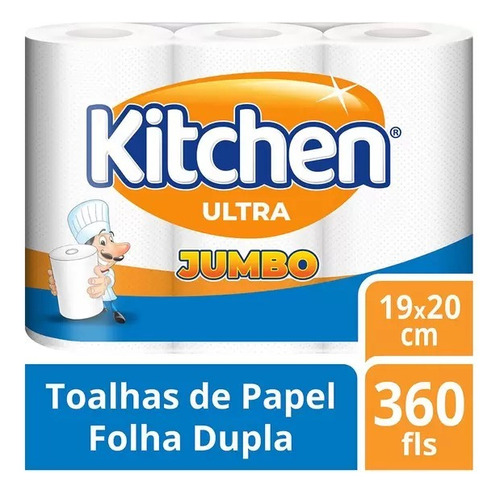 Papel Toalha Kitchen 360 Folhas