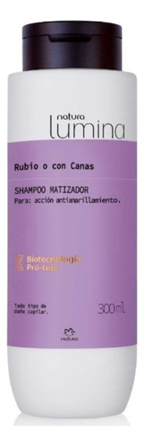 Shampoo Matizador Lumina Natura 300ml-rubio Ó Con Canas.