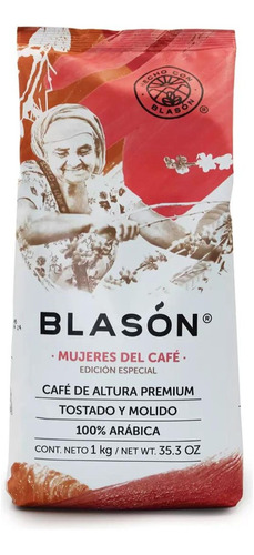 Café Tostado Y Molido Mujeres Del Café 1 Kg Blasón