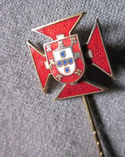 Portugal Pin Alfiler Antiguo Esmaltado 