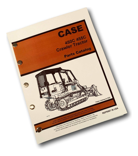 Caso 450c 455c Cargador Oruga Tractor Dozer Pieza Catalogo