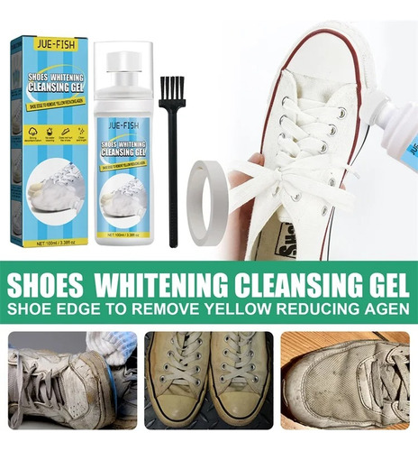Gel Liquido Limpiador De Zapatos Para Tenis 100ml Blancos