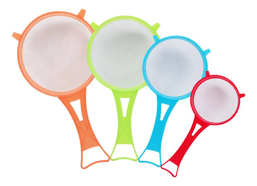 Kit Peneiras Grande De Plástico Multiuso Cozinha Resistente