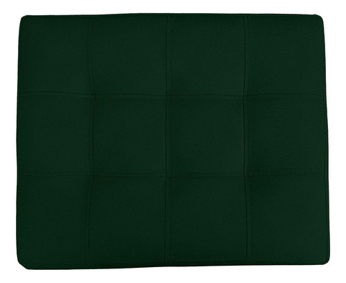 Kit 2 Puff Retangular New Sala E Quarto Suede Verde- Jylcrom