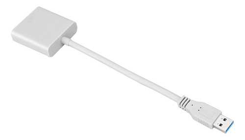Cabo Adaptador Usb 3.0 Para Vga Para Sistema Win 7/8 (branco