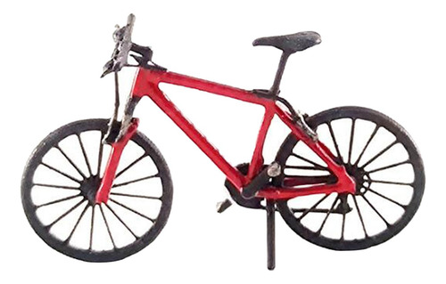 1:64 Pintada Bicicleta Y Motocicleta Street Fairy Garden