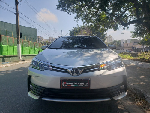 Imagem 2 de 15 de Toyota Corolla Gli 1.8 Flex Aut 2018 Prata C 40700 Km