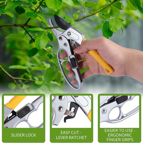 Tijeras De Podar Con Trinquete Garden Clippers