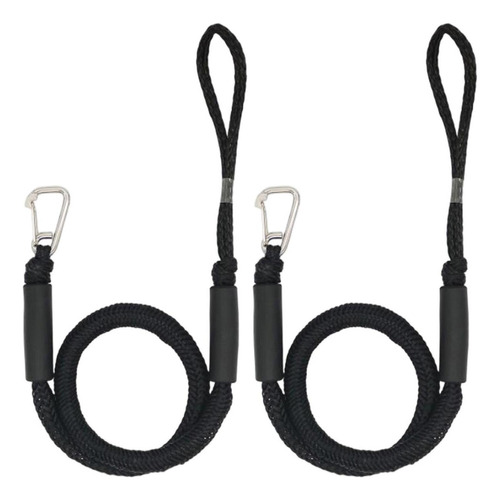 Cordas De Atracação De Barcos Linha De Preto 2 Peças