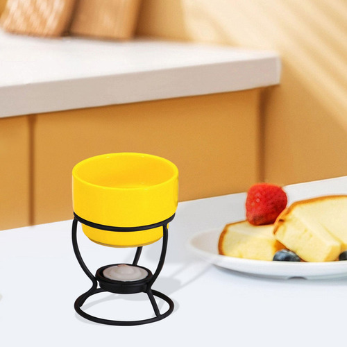 Olla Para Fondue , Vela Para Té, Olla De Para Amarillo