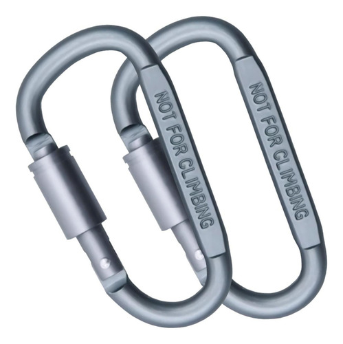 Ganchos De Resorte, Mxgip-002, 2pzas, 150kg, Forma D, Bloque Color Gris