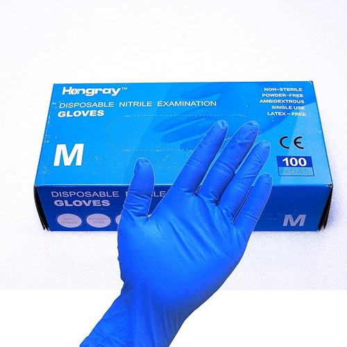 Caja De Guantes De Nitrilo Hongray 1,000 Piezas Talla S