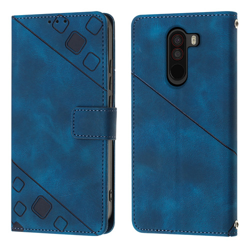 Funda Tipo Cartera Con Tapa En Relieve Para Xiaomi Poco Phon
