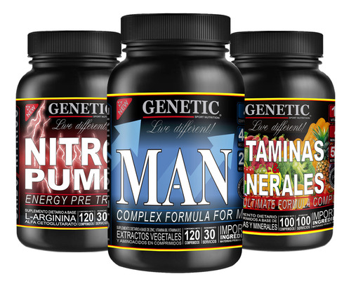 Eleva Testo Aumenta Potencia Man Nitro Pump Vita Max Genetic Sabor Neutro