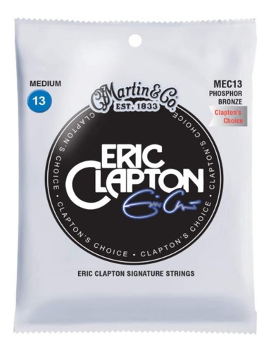 Cordas Violão Aço Martin Eric Clapton Mec13 Phosphor 013