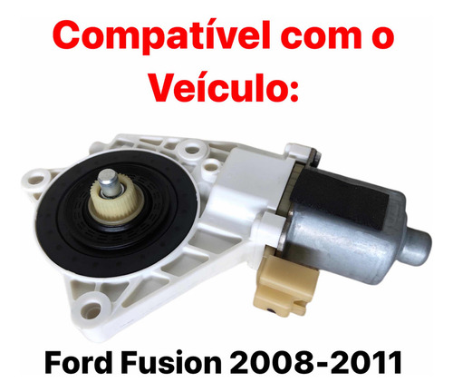 Motor De Vidro Elétrico Ford Fusion 2008-2011 Tras. Esquerdo