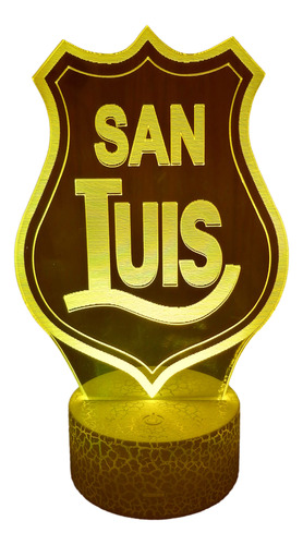 Insignia San Luis De Quillota Lampara 3d 7 Colores Led
