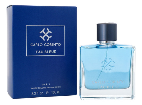 Carlo Corinto Eau Bleue 100 Ml Edt Spray Hombre - Original