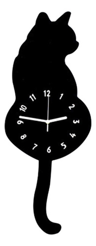 M Reloj De Pared Way Tail 4085 Con Forma De Gato Con