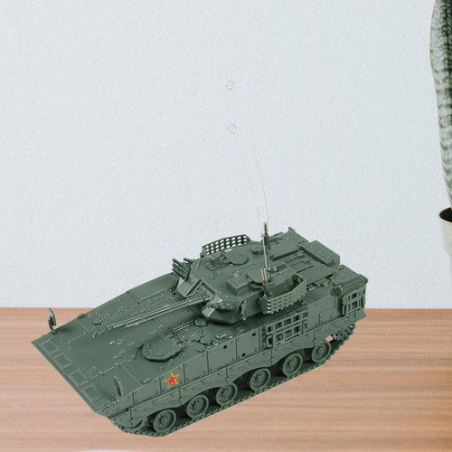 Modelo De Tanque 4d 1:72, Carro De Orugas 04a Carro Verde