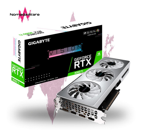 Imagen 1 de 9 de Nw Tarjeta De Video Nvidia Gigabyte Vision Rtx 3060ti 8gb Oc