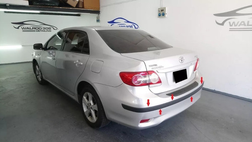 Protectores De Paragolpes Toyota Corolla 2008 Al 2013 Negros