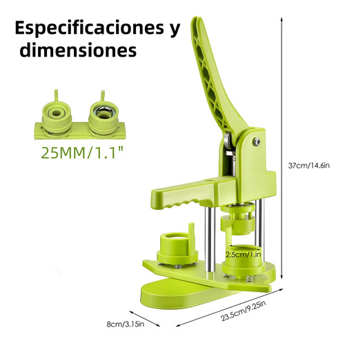 Máquina Para Fabricar Botones De Insignia Kit 25mm