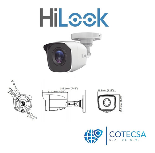Imagen 3 de 8 de Kit Circuito Cerrado 6 Cámaras Hilook Baluns Hd 1mp Disco Duro 2 Tb